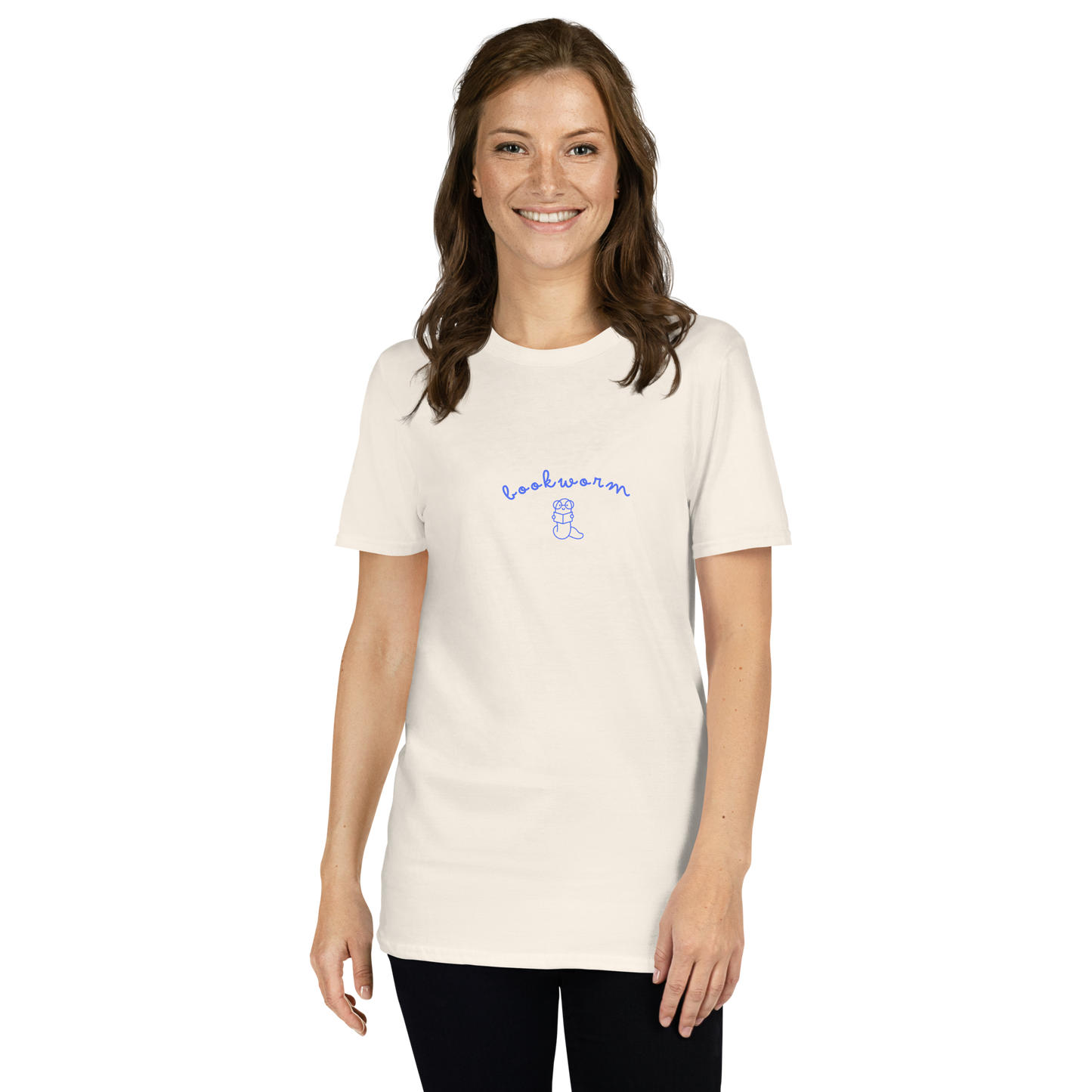 “Bookworm” – Minimalist Bookish Tee