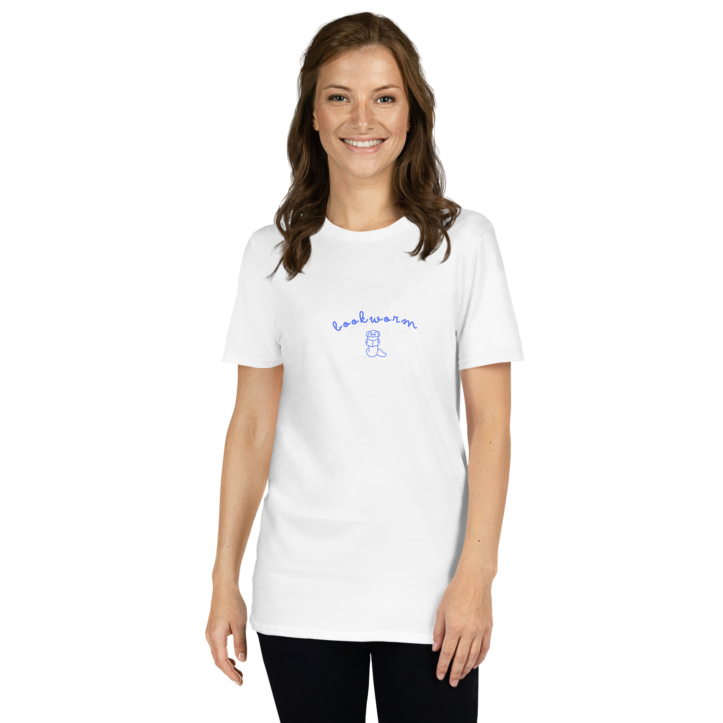 “Bookworm” – Minimalist Bookish Tee