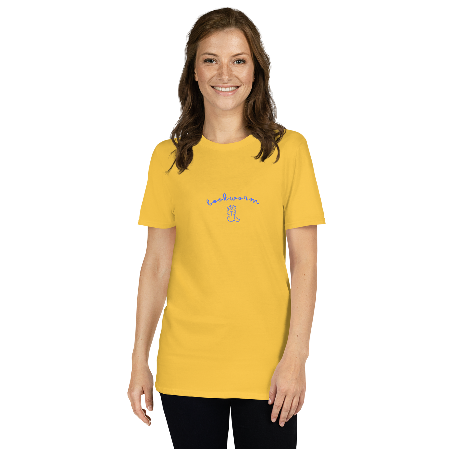 “Bookworm” – Minimalist Bookish Tee