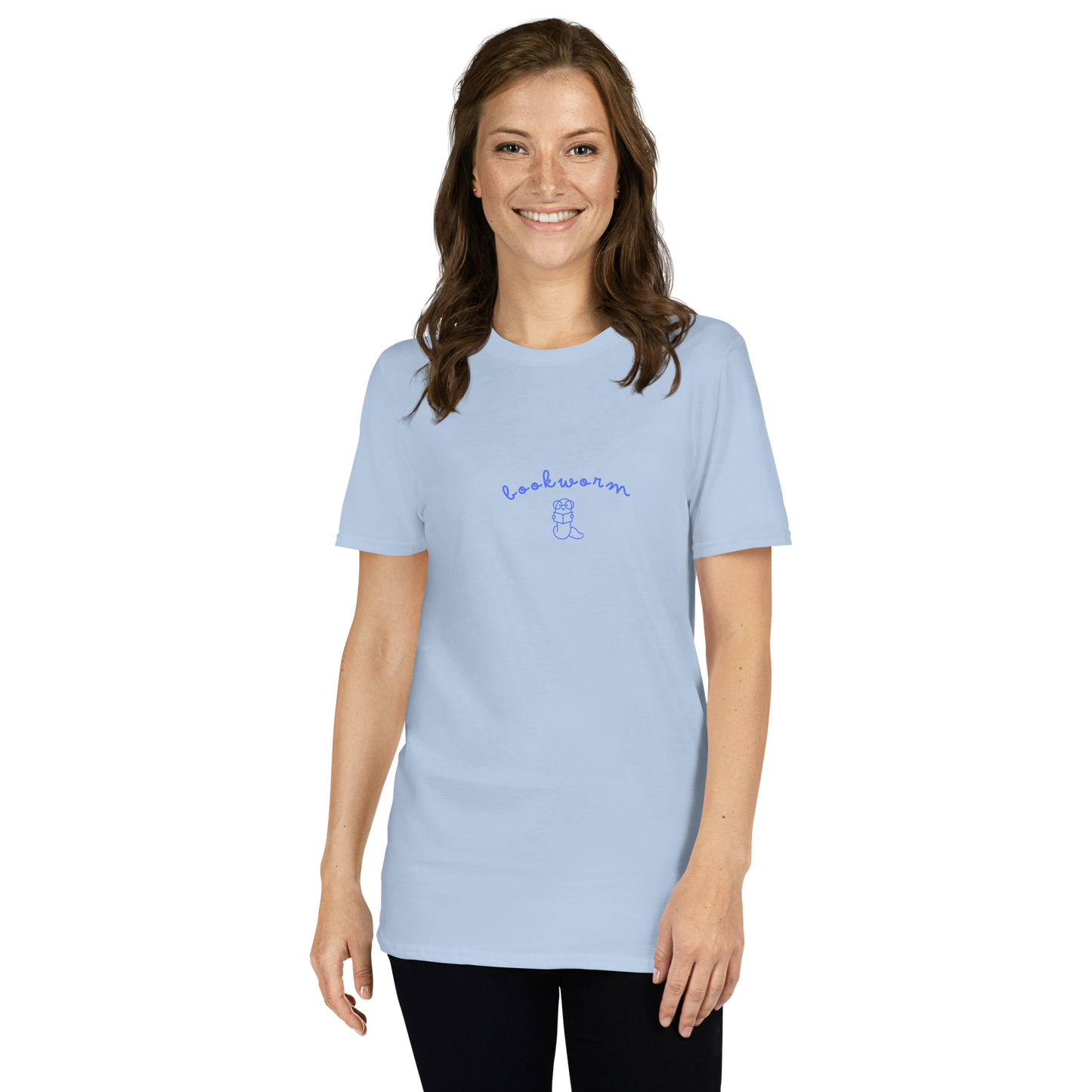“Bookworm” – Minimalist Bookish Tee