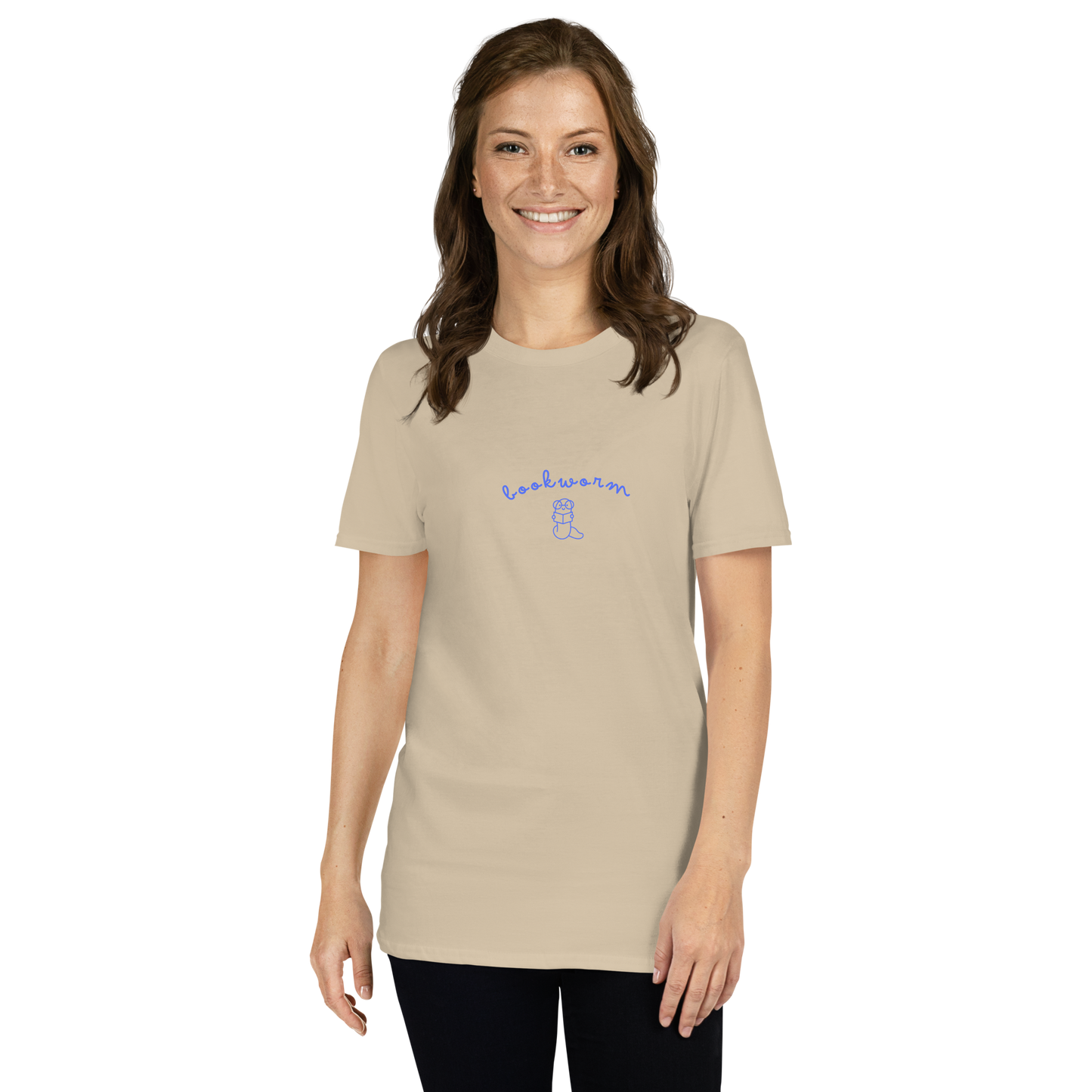 “Bookworm” – Minimalist Bookish Tee