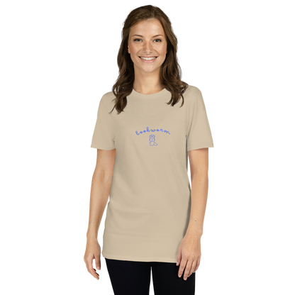 “Bookworm” – Minimalist Bookish Tee